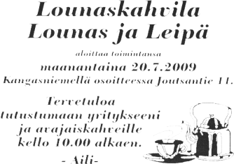 Lounaskahvila Kangasniemi - LOUNAS JA LEIPÄ